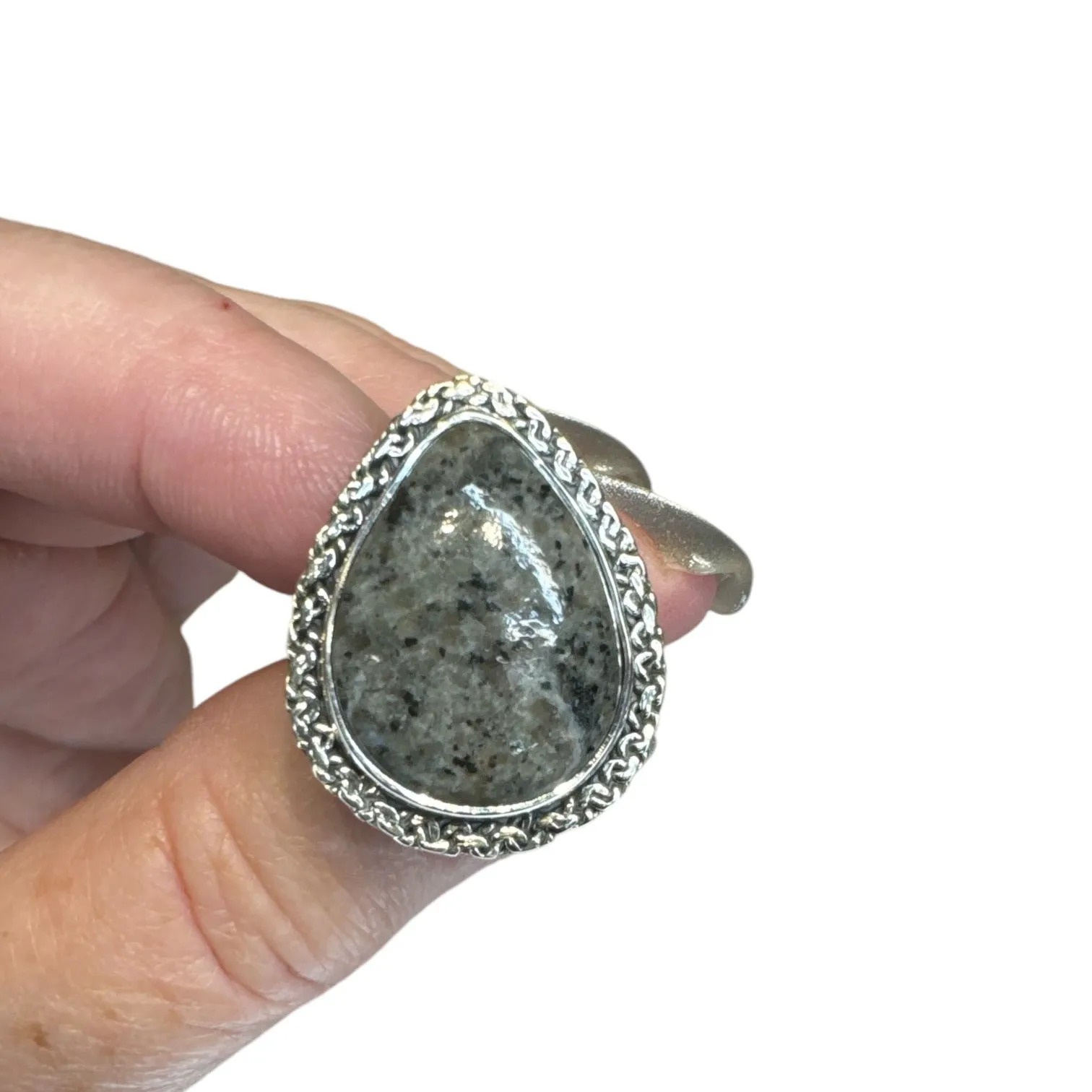 Yooperlite Solid 925 Sterling Silver Ring 6.5